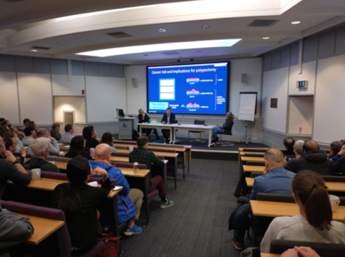 People sitting in a lecture hall