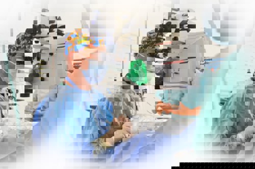 Person in an operation