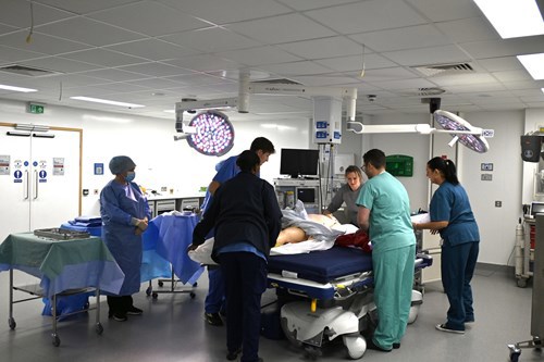 People standing in surgery